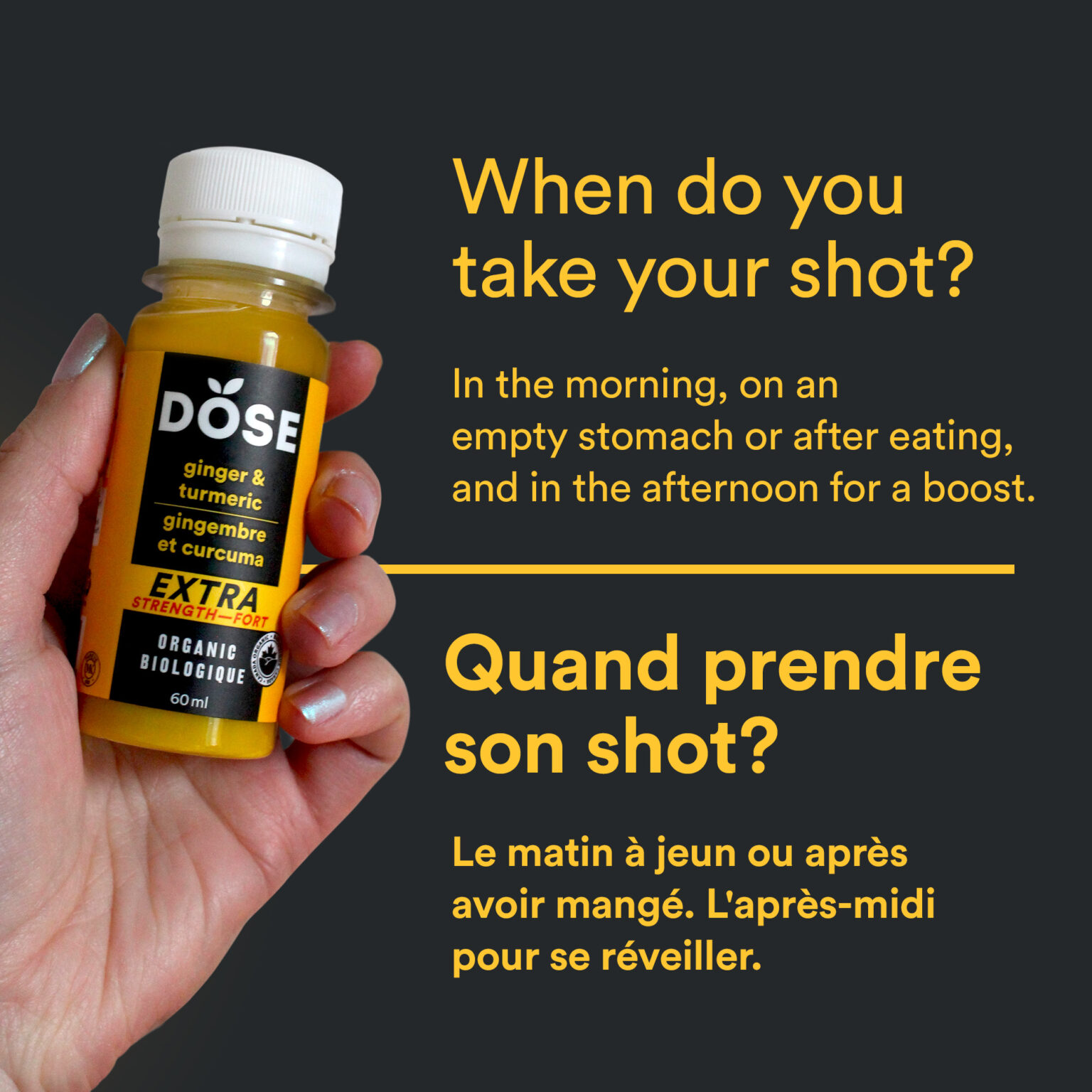 GINGER & TURMERIC EXTRA STRENGTH 12 organic cold pressed shots 60ml Dose Juice